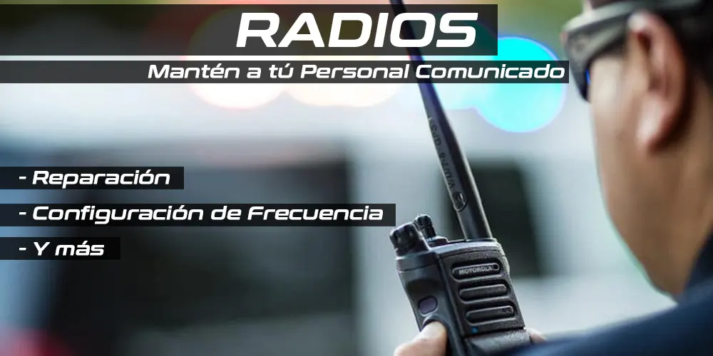 Walkie Talkie Reparación, configuración, mantenimiento y suministro