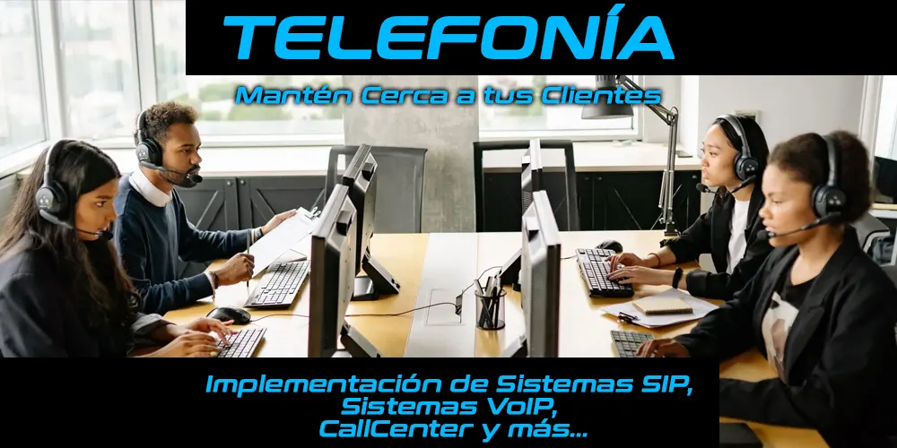 Telefonía Implementación de Call Center, Centralita y más