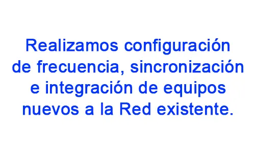 Configuración de frecuencia e integración Walkie Talkies a la red existente