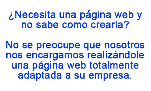 Desarrollamos y Diseñamos páginas webs adaptadas a su empresa o negocio